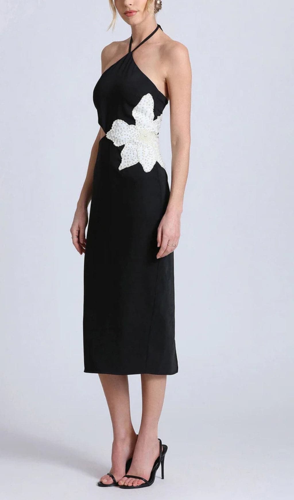 TRENDING FLORAL CUTOUT BANDAGE MIDI DRESS - OWNCI TRENDING FLORAL CUTOUT BANDAGE MIDI DRESS - OWNCI