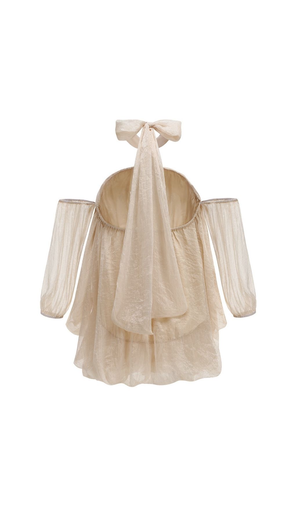 fa795a60dea44de5be30826ff480c90b.jpg Fashionslee Women Kuniye Apricot Halter Mini Dress