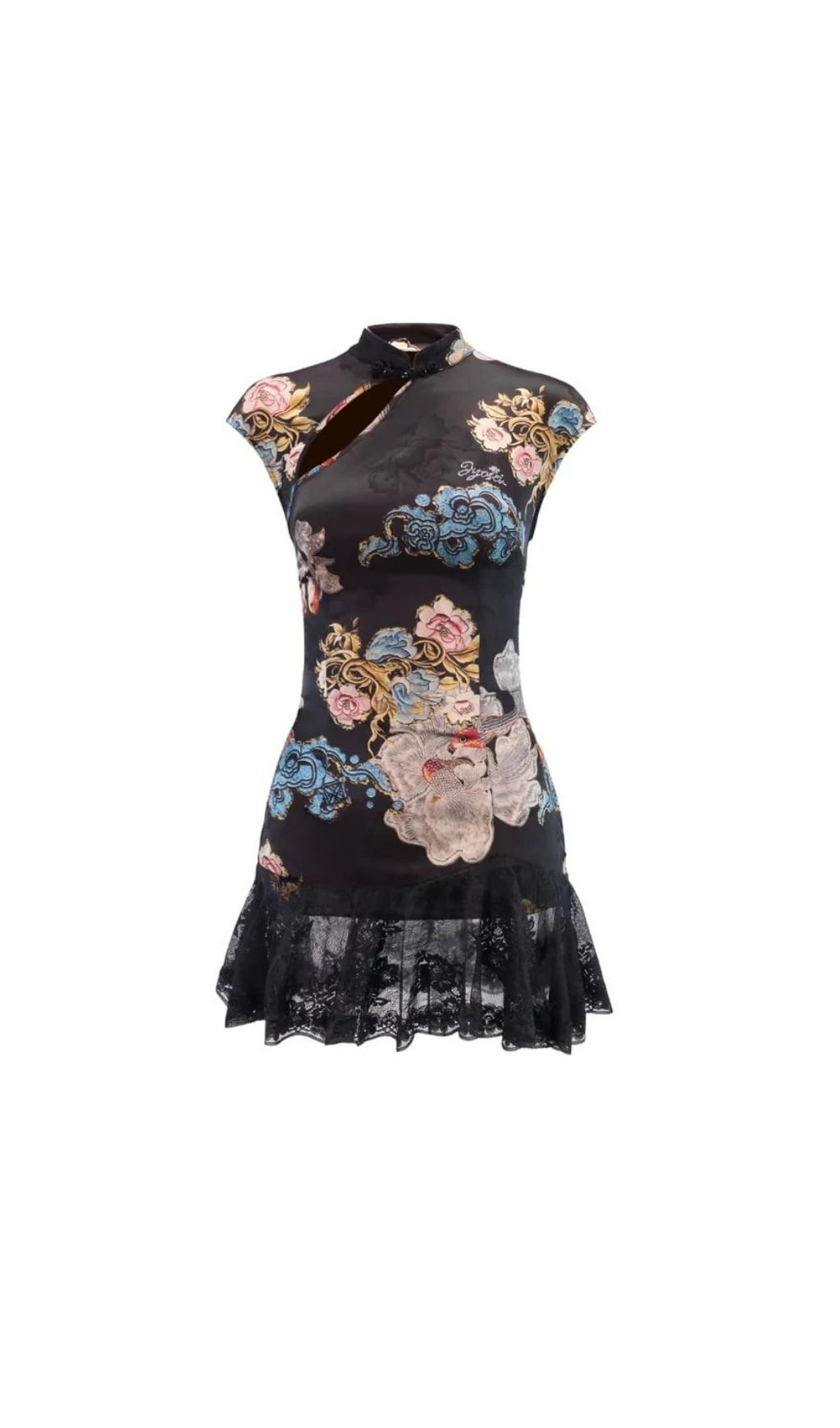 Fashionslee Women Tyveris Floral Lace Mini Dress
