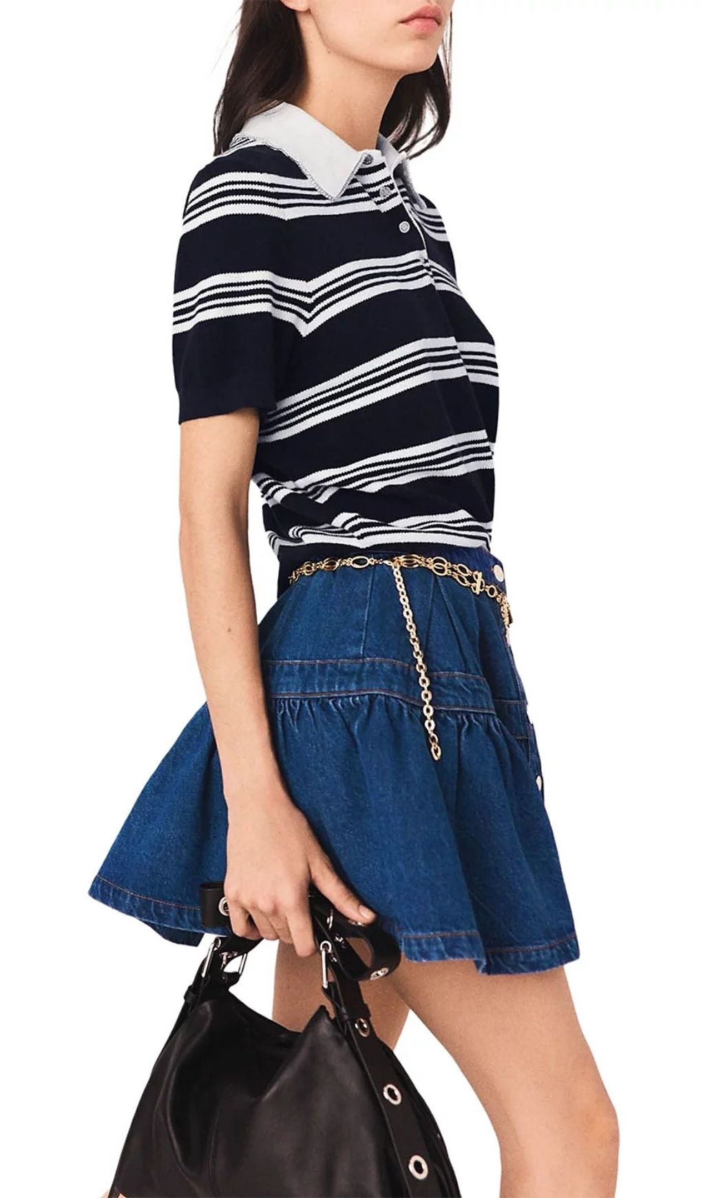 Fashionslee Women Denim Mini Skirt