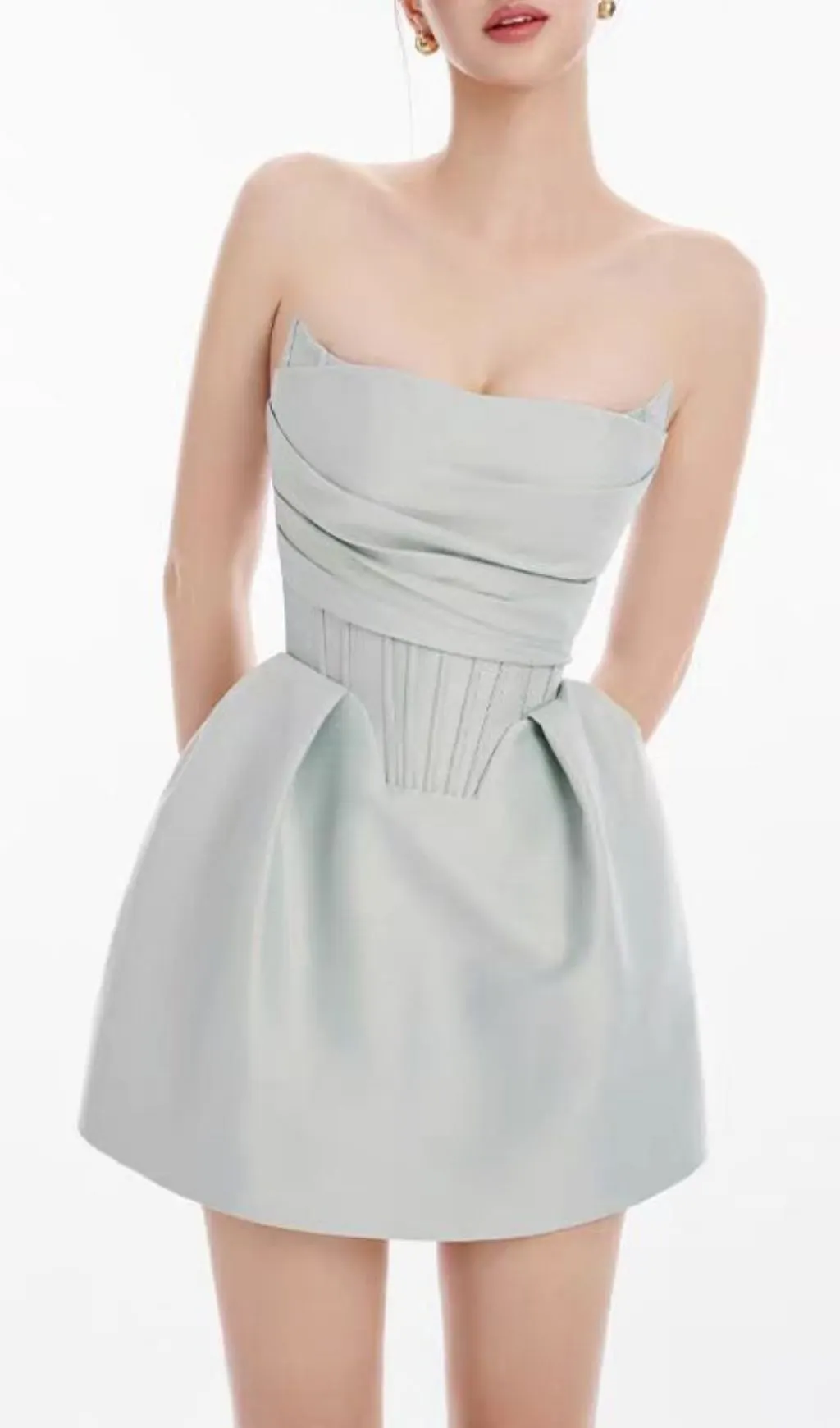 Fashionslee Women Lilka Strapless Corset Mini Dress