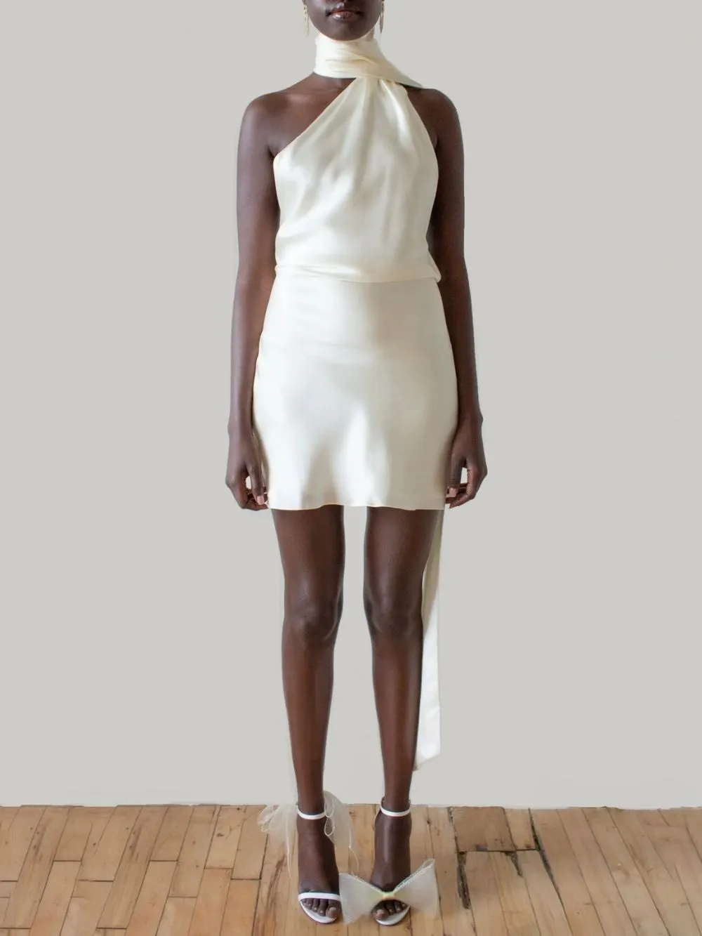 Ferean Hanging Neck Sleeveless Mini Dress - OWNCI