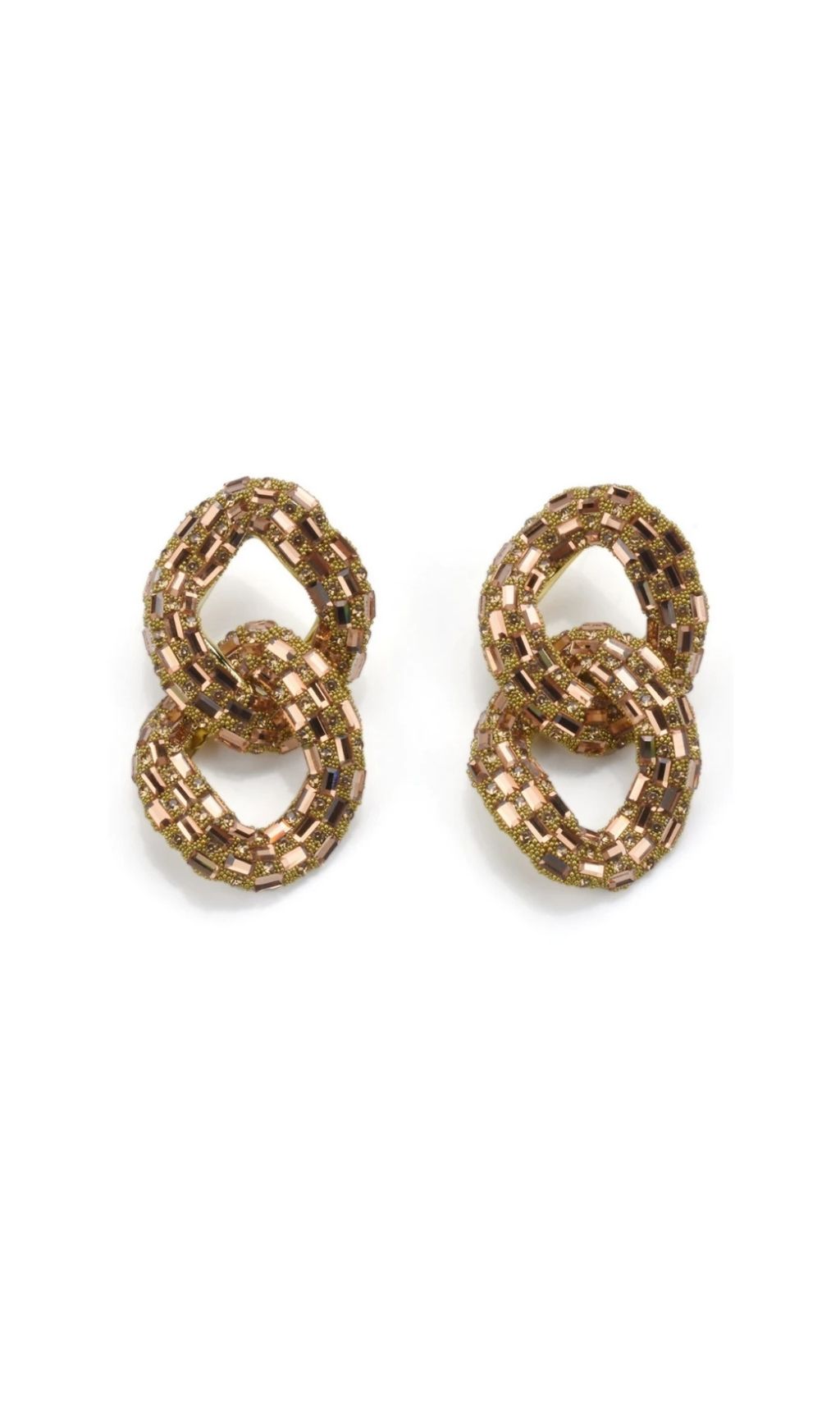 Tyora Circle Crystal Earrings