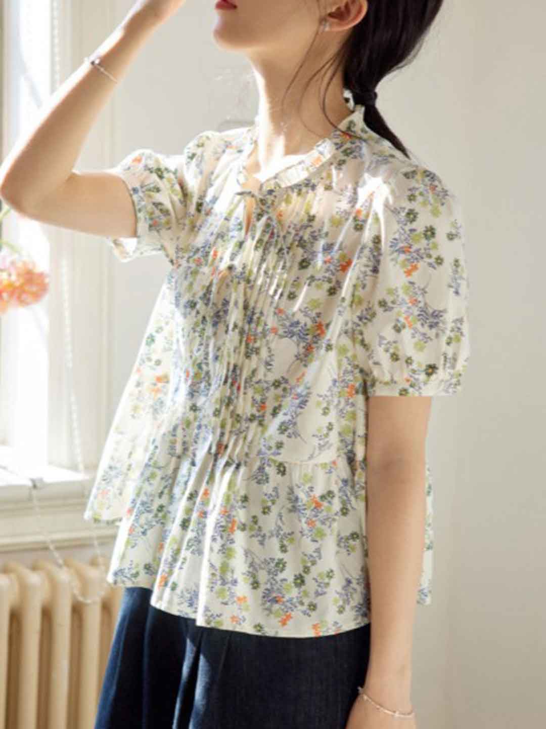 049a938e59b8734b7009b1e3840e5fee Kelly Daily Auricular Collar Bow Tie Blouse