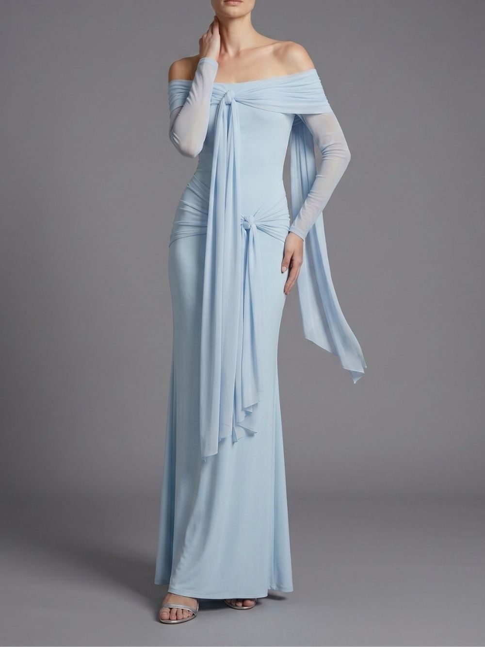 Fashionslee Women Jalenor Off Shoulder Twisted Maxi Dress