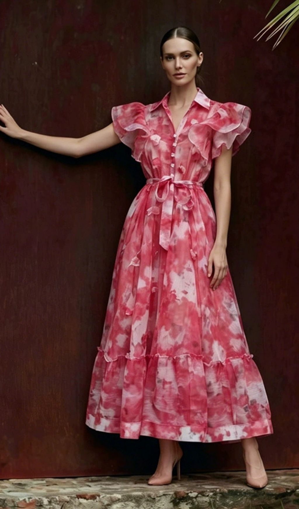 Fashionslee Women Magdalia Printed Maxi Dress