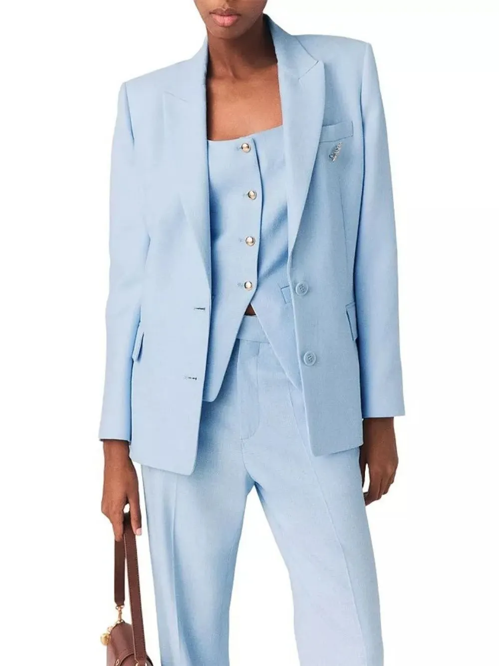 Vigalue Double Breasted Suit Jacket - OWNCI Vigalue Double Breasted Suit Jacket - OWNCI