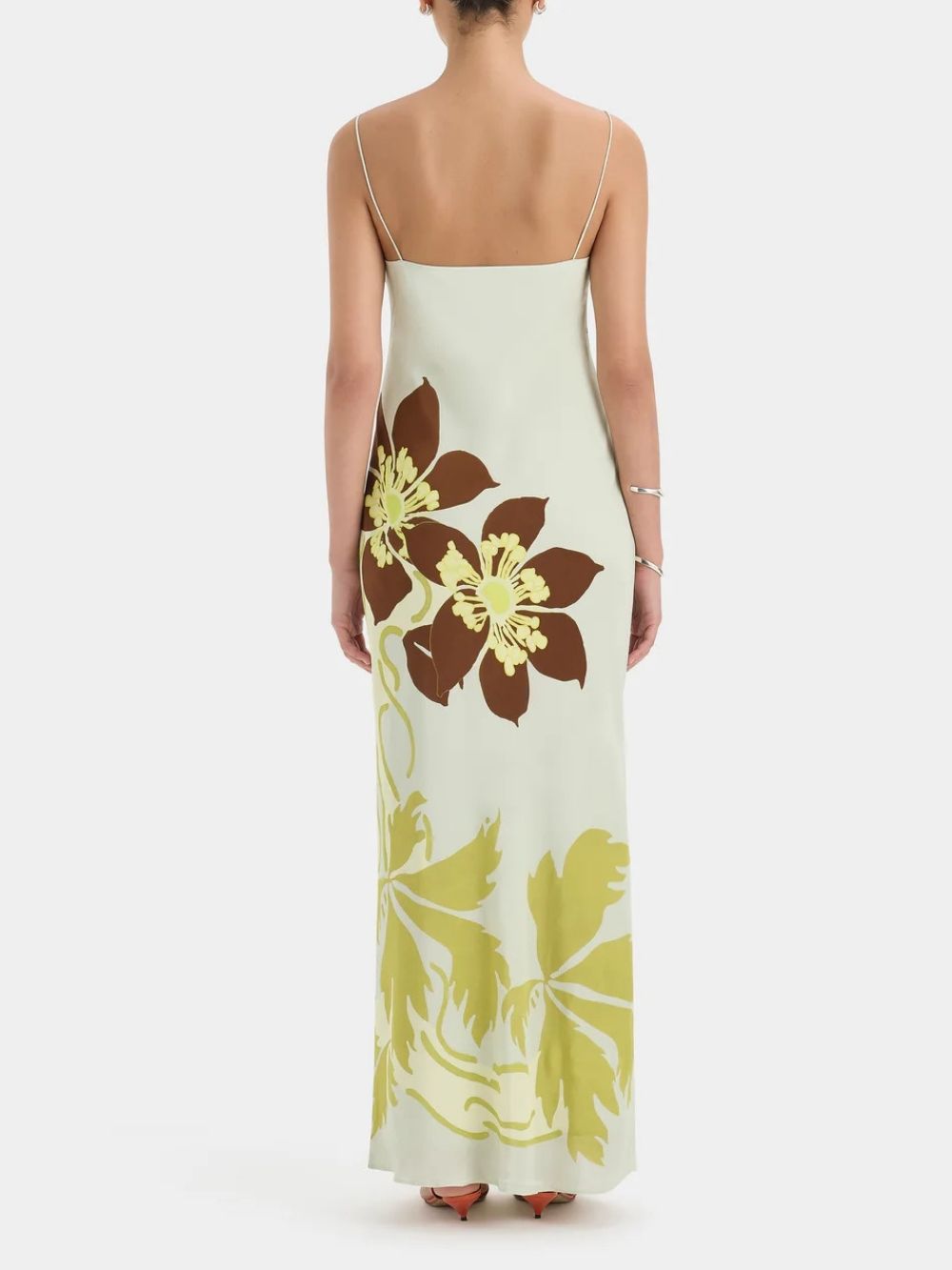 Fashionslee Women Ashgar Spaghetti Floral Maxi Dress