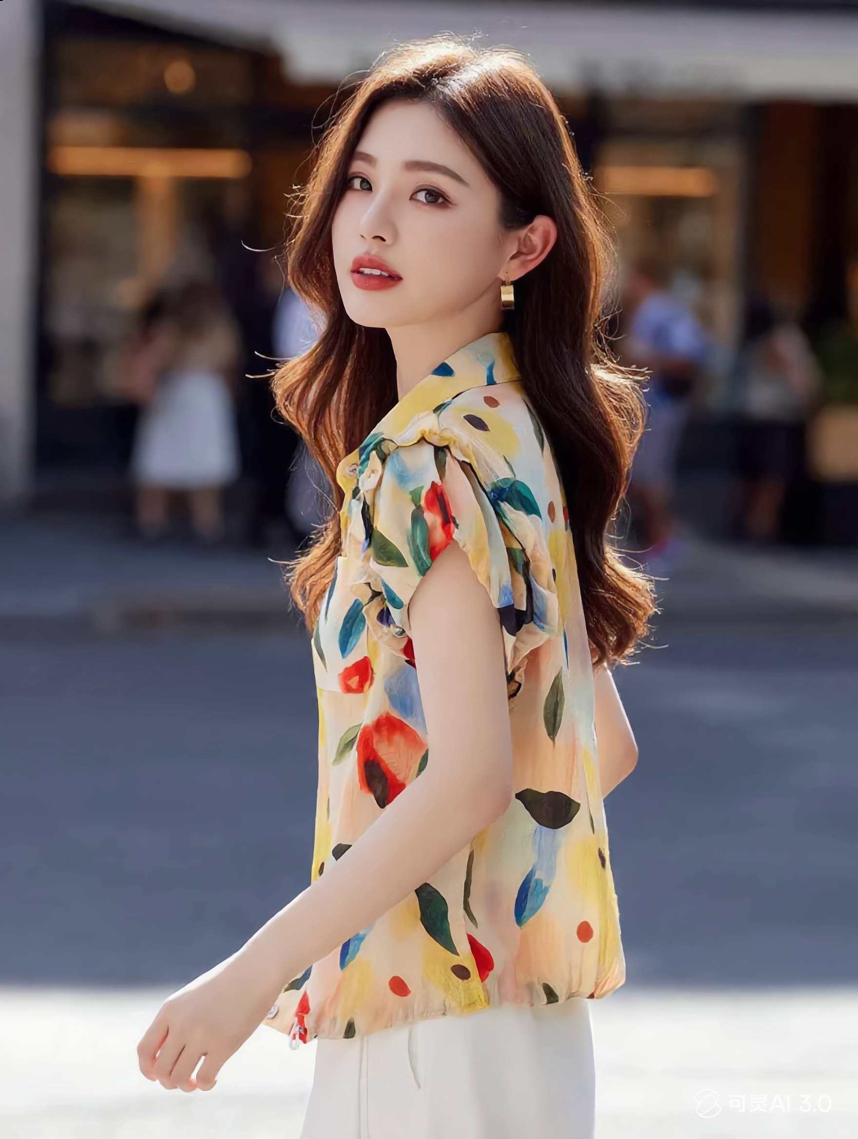 0a62c144e07b0c6e21664e675575299d Odelia Casual Polo Floral Printed Shirt