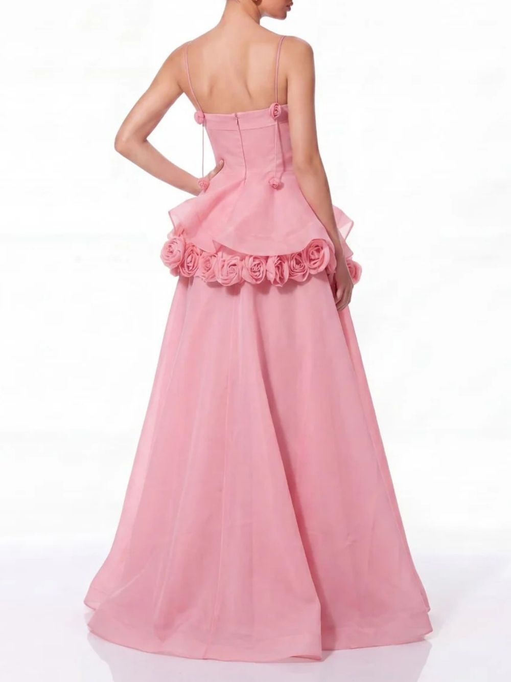 Fashionslee Women Cydran Spaghetti Flower Maxi Dress In Pink