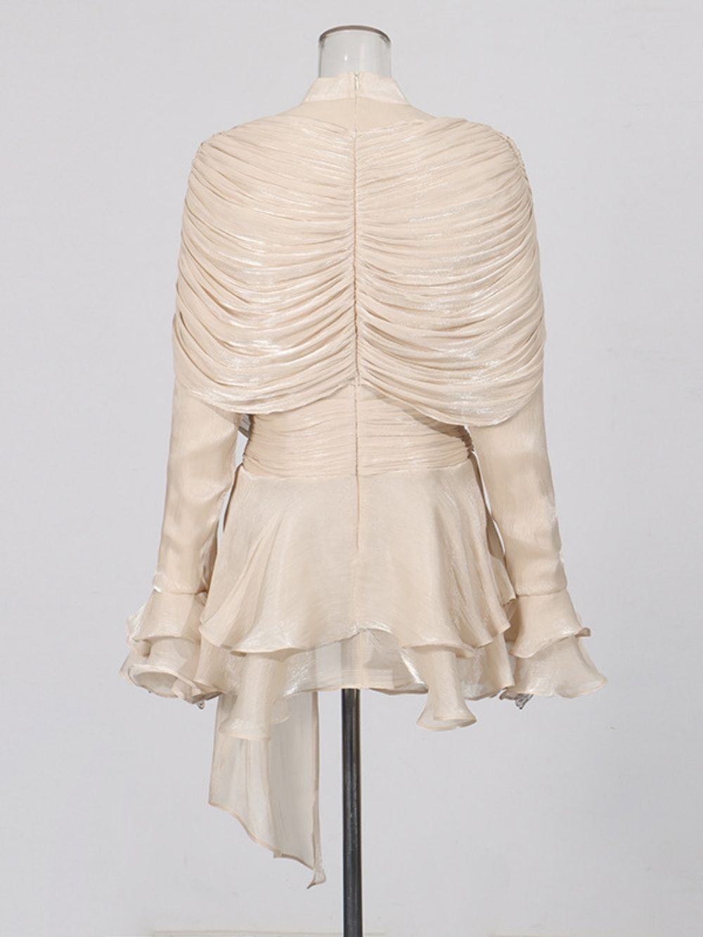 Madelina Long Sleeve Ruched Mini Dress