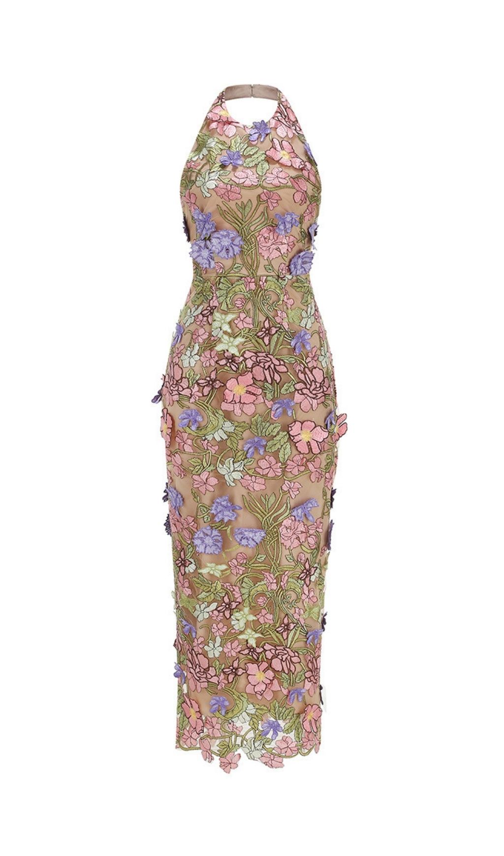 0b9d2ad99ecbda2aa64d62082ceb70b4.jpg Fashionslee Women Lavinia Halter Flower Embroidery Maxi Dress