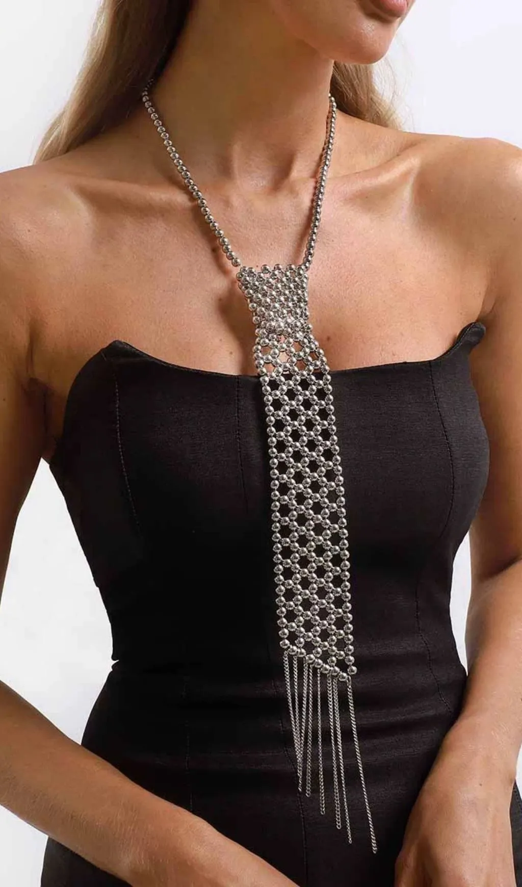 Tyvora Beaded Fringe Necklace - OWNCI