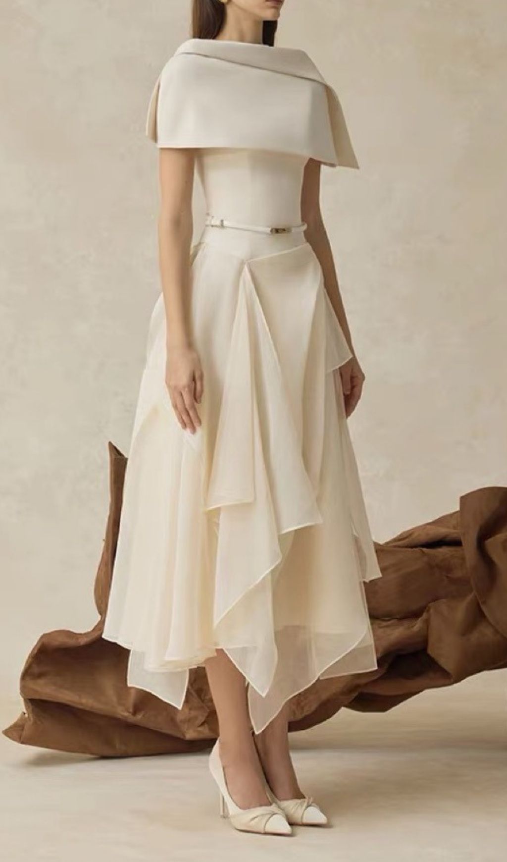 Kenzie Midi Dresses With Cape