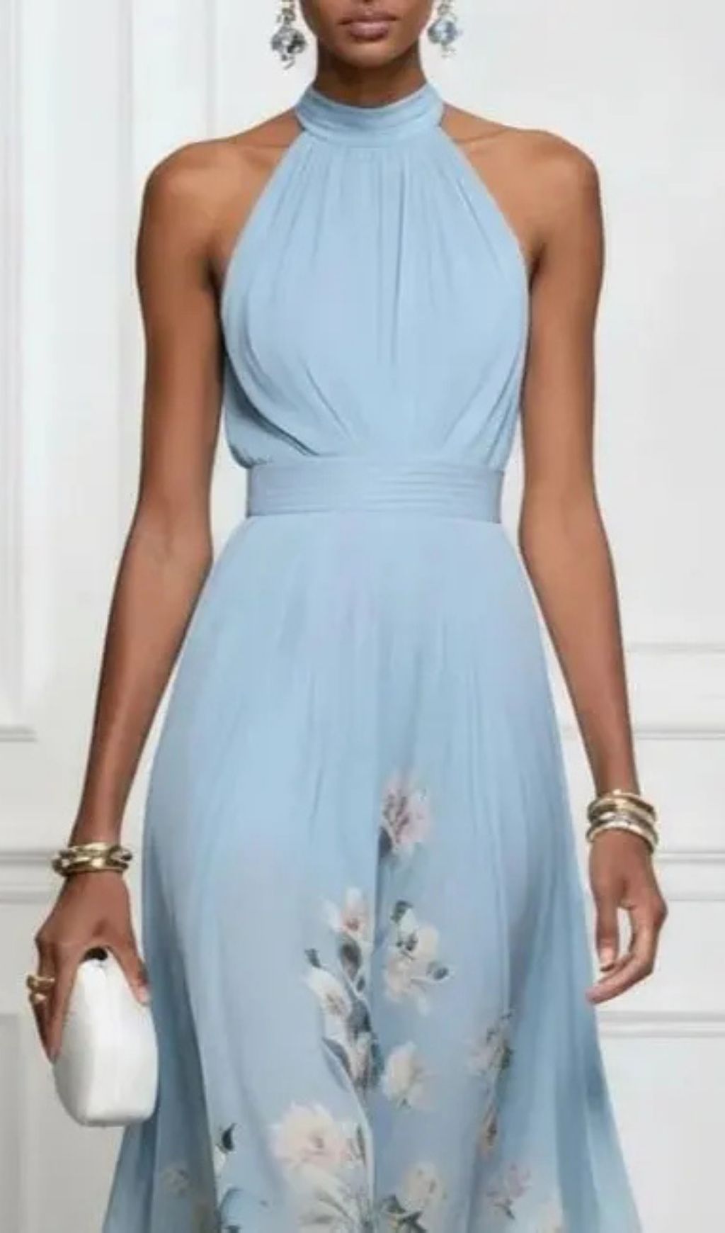 0c5c739ebe6c1db6f16b63135445bf52.jpg Fashionslee Women Light Blue Floral Chiffon Halter Sleeveless Maxi Dress