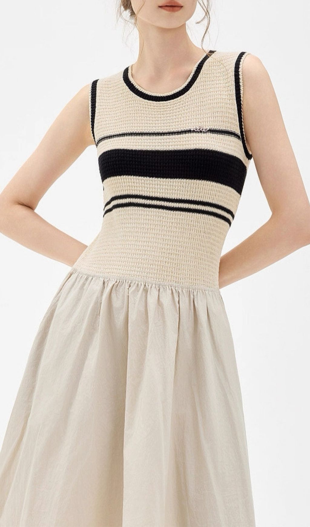 Fashionslee Women Magdalia Sleeveless Midi Dress
