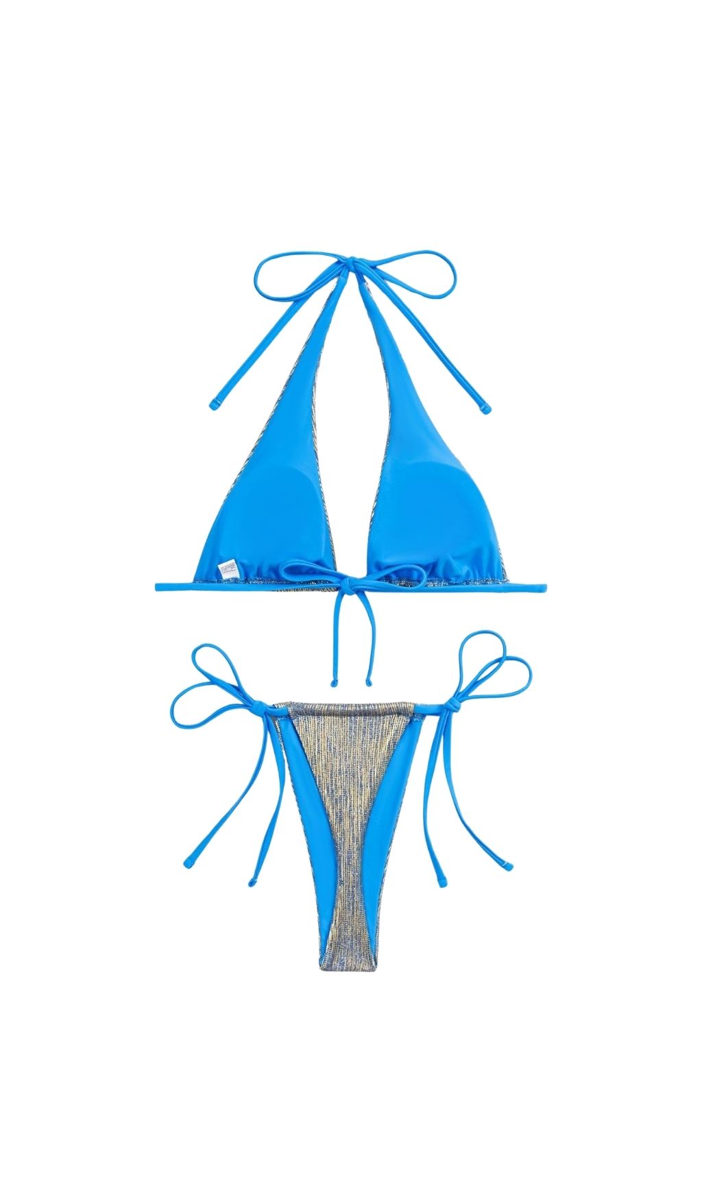 Fashionslee Women Leena Blue Bikini Two-Piece Set