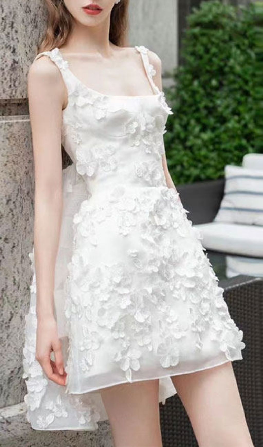 0f148828155a0d7045ca40f93a3bece6.jpg Fashionslee Women Leucosia White Strappy Flower Wedding Dress