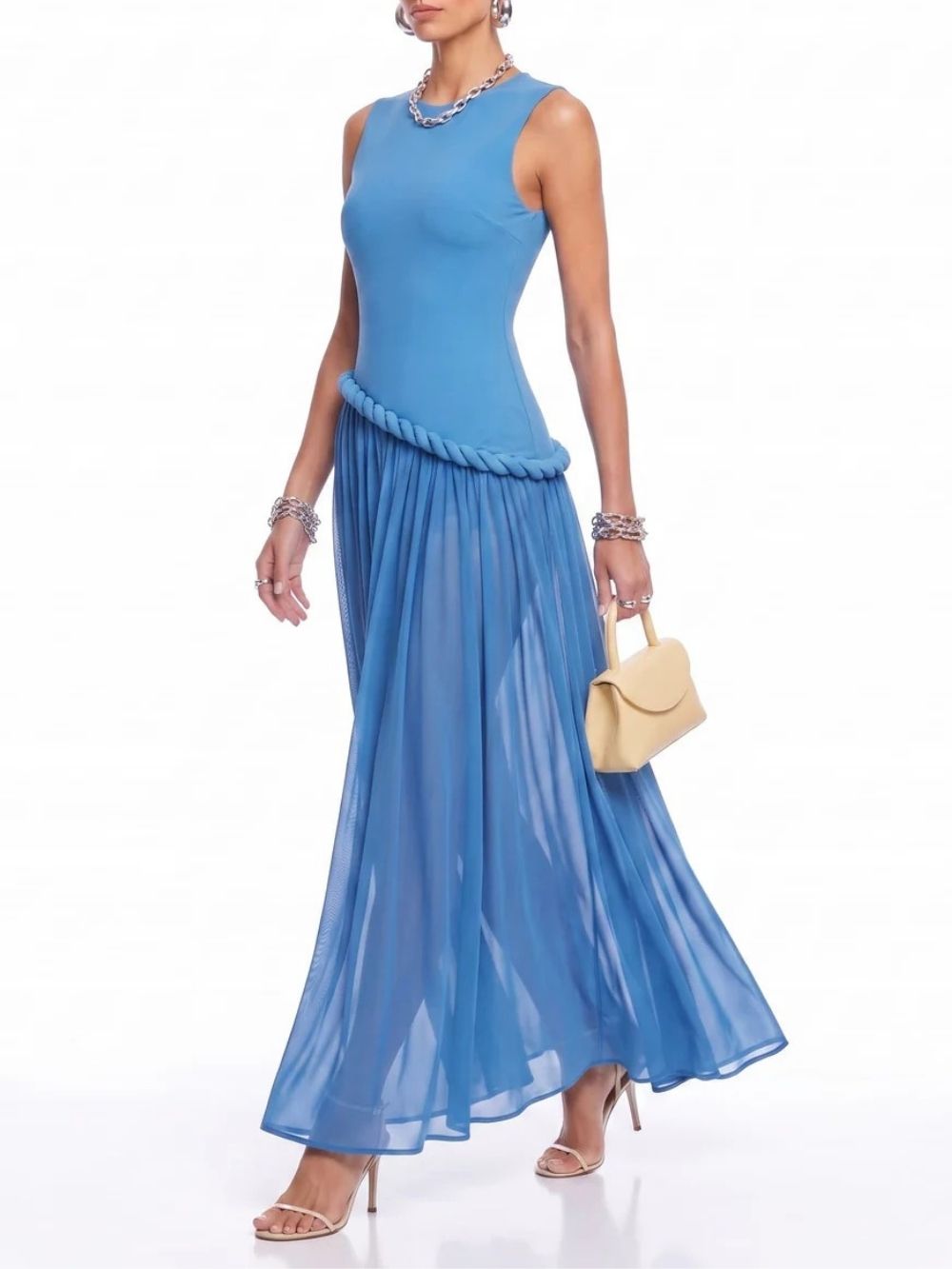 Sorexia Sleeveless Twisted Maxi Dress - OWNCI Sorexia Sleeveless Twisted Maxi Dress - OWNCI
