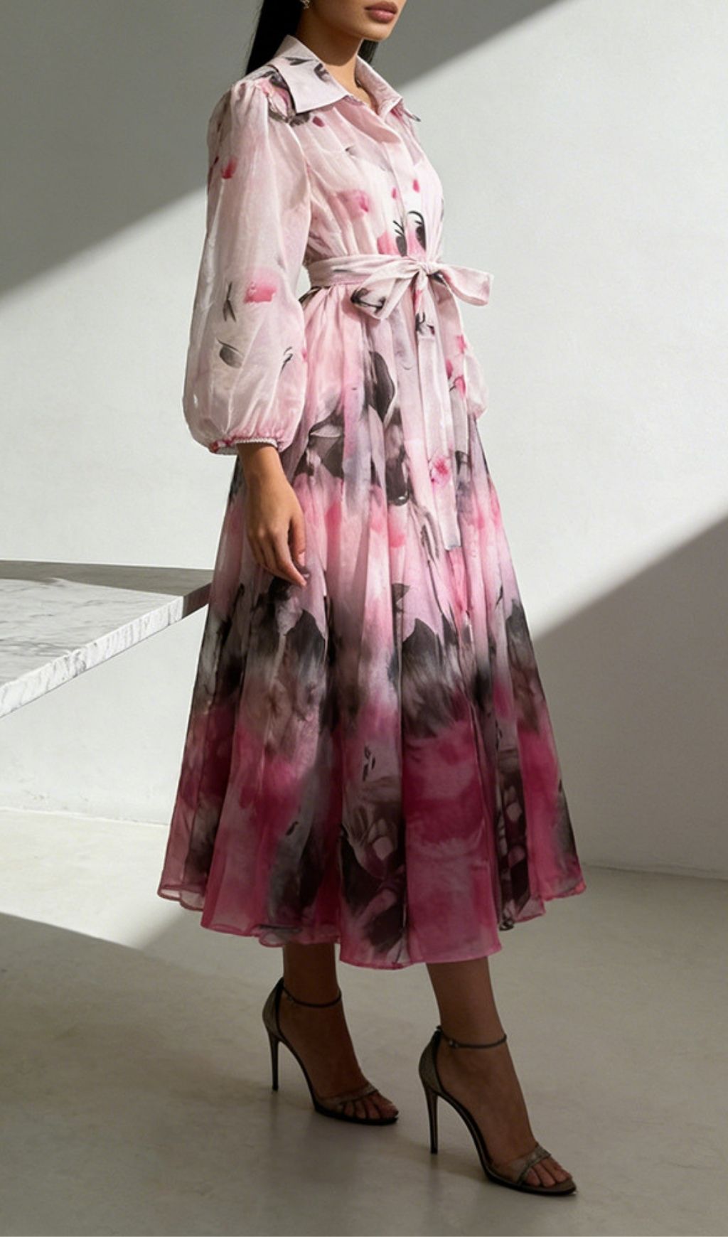Keyra Printed Long Sleeve Maxi Dress - OWNCI Keyra Printed Long Sleeve Maxi Dress - OWNCI