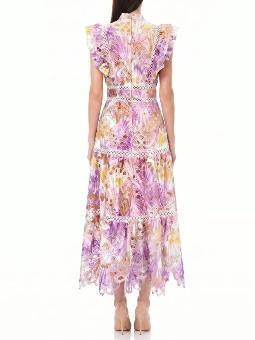 Verian Sleeveless Embroidered Maxi Dress