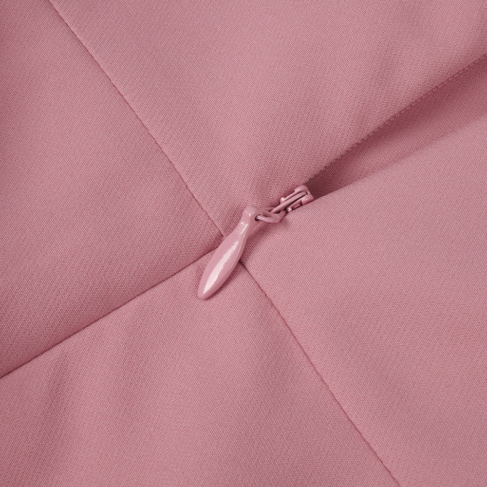 Fashionslee Women Laurentia Pink One-Shoulder Mini Dress