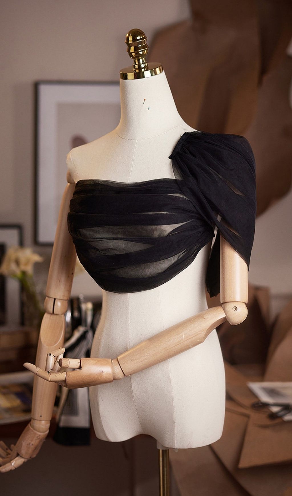 Lei Black DIY Mesh Shawl - OWNCI Lei Black DIY Mesh Shawl - OWNCI
