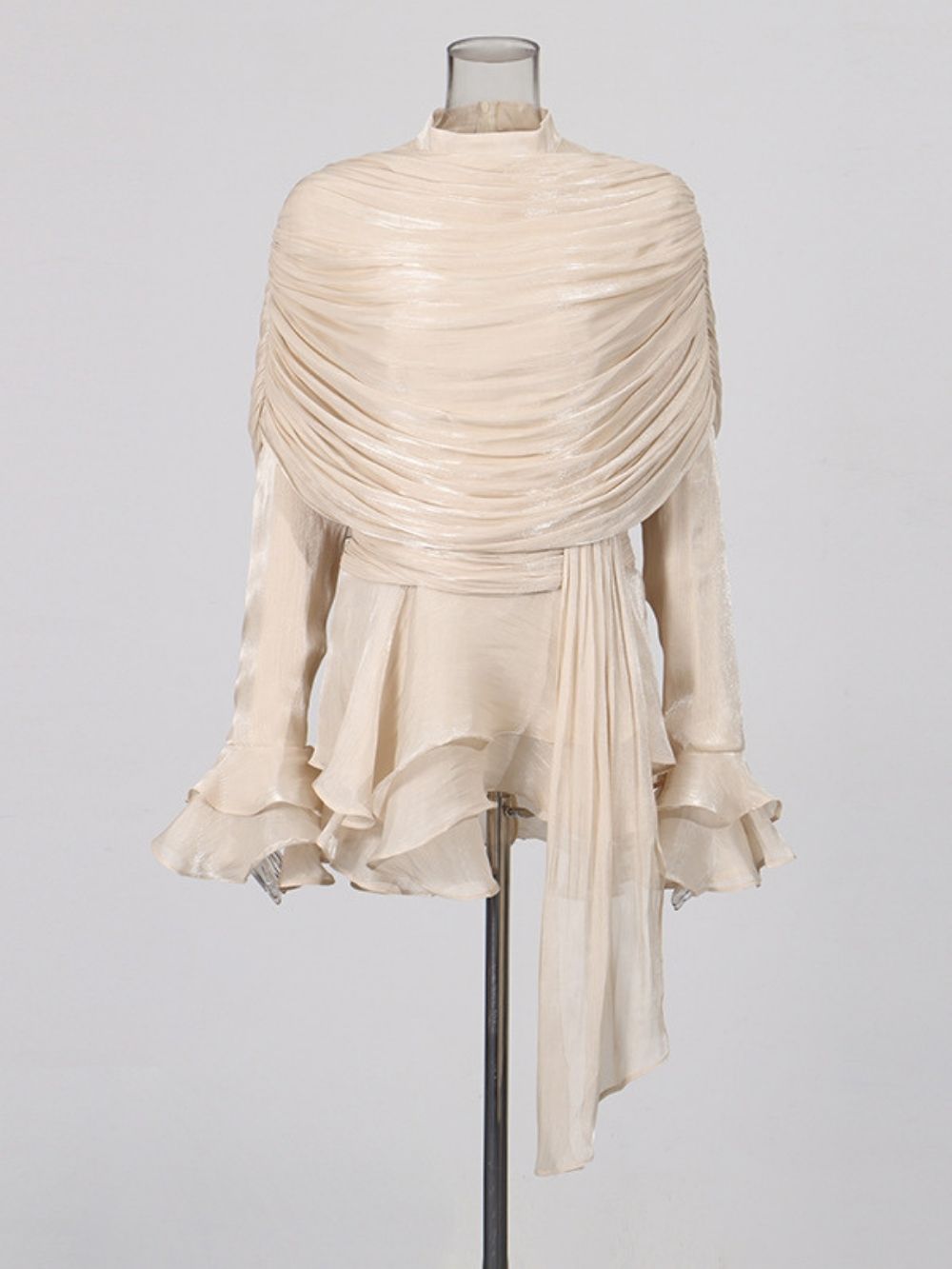 Madelina Long Sleeve Ruched Mini Dress
