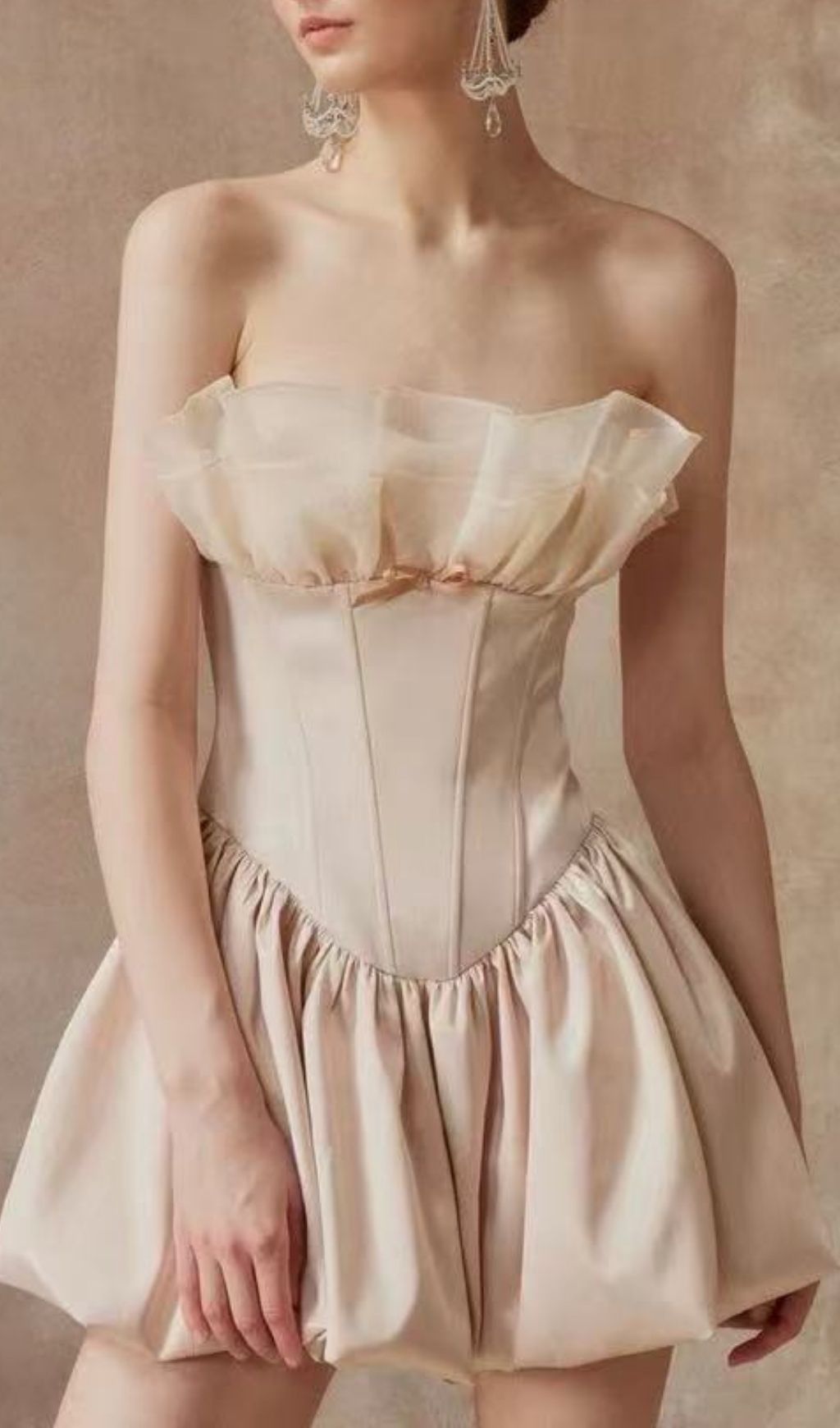 Fashionslee Women Leola Strapless Corset Mini Dress