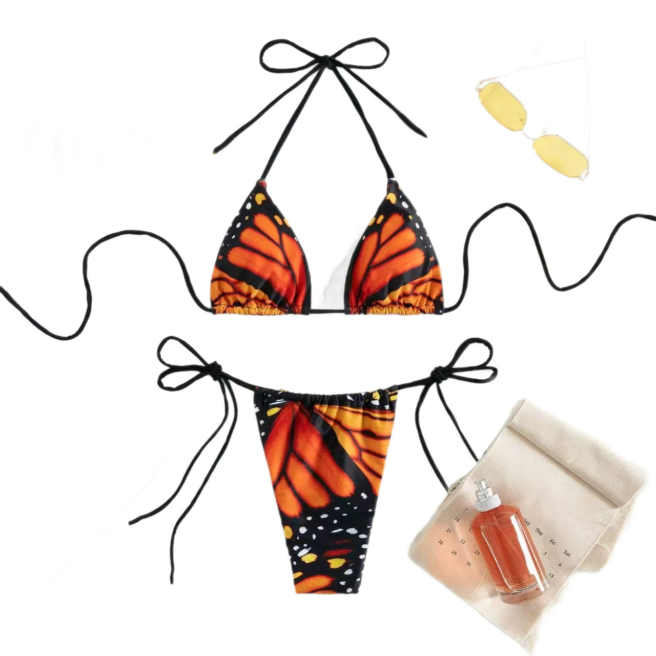 Fashionslee Women Lefty Printed Bikini Two-Piece Set