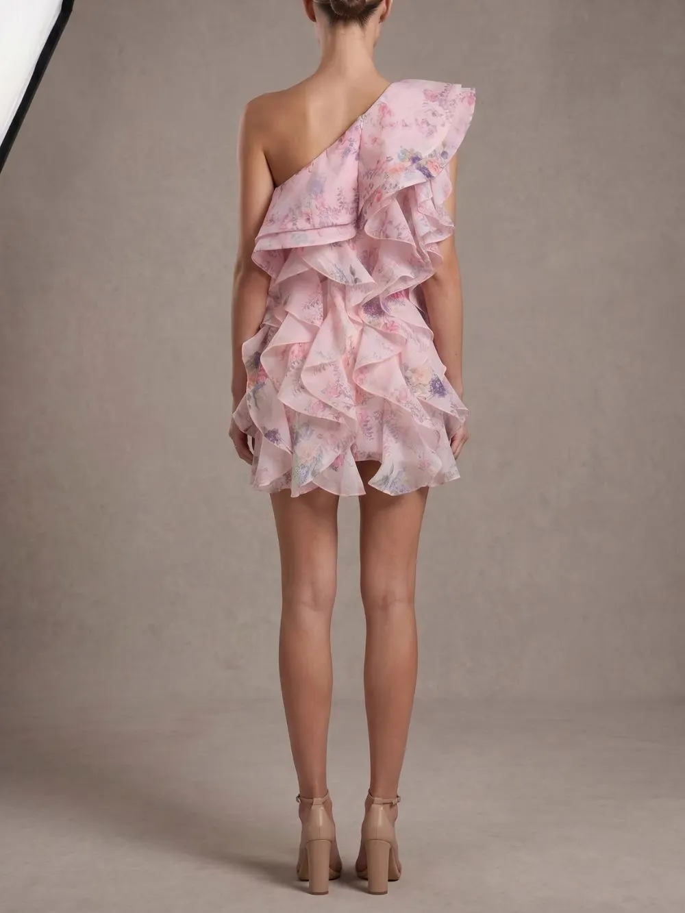 Malini Floral Ruffle Mini Dress - OWNCI
