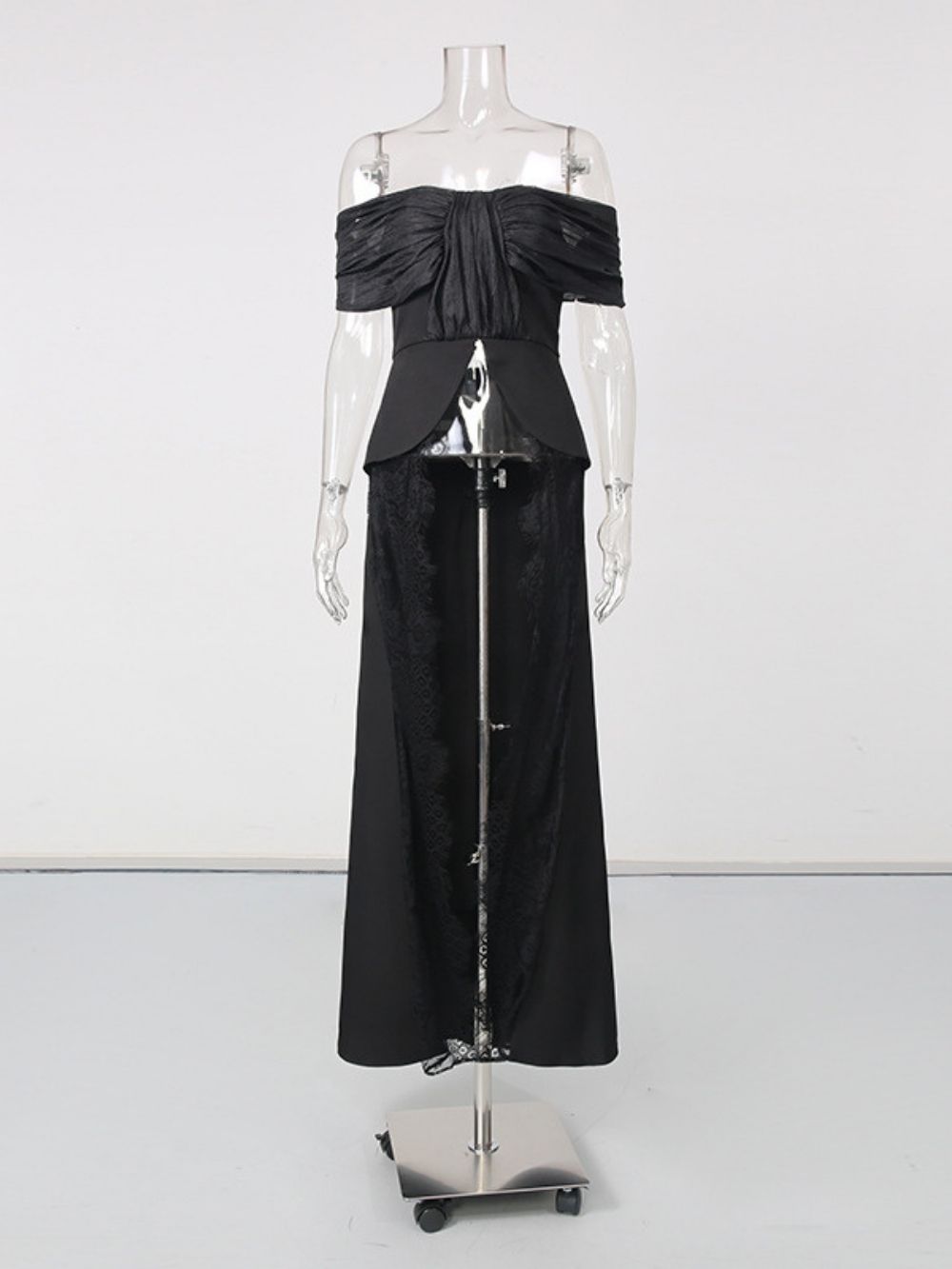 Manica Black Lace Top & Maxi Skirt