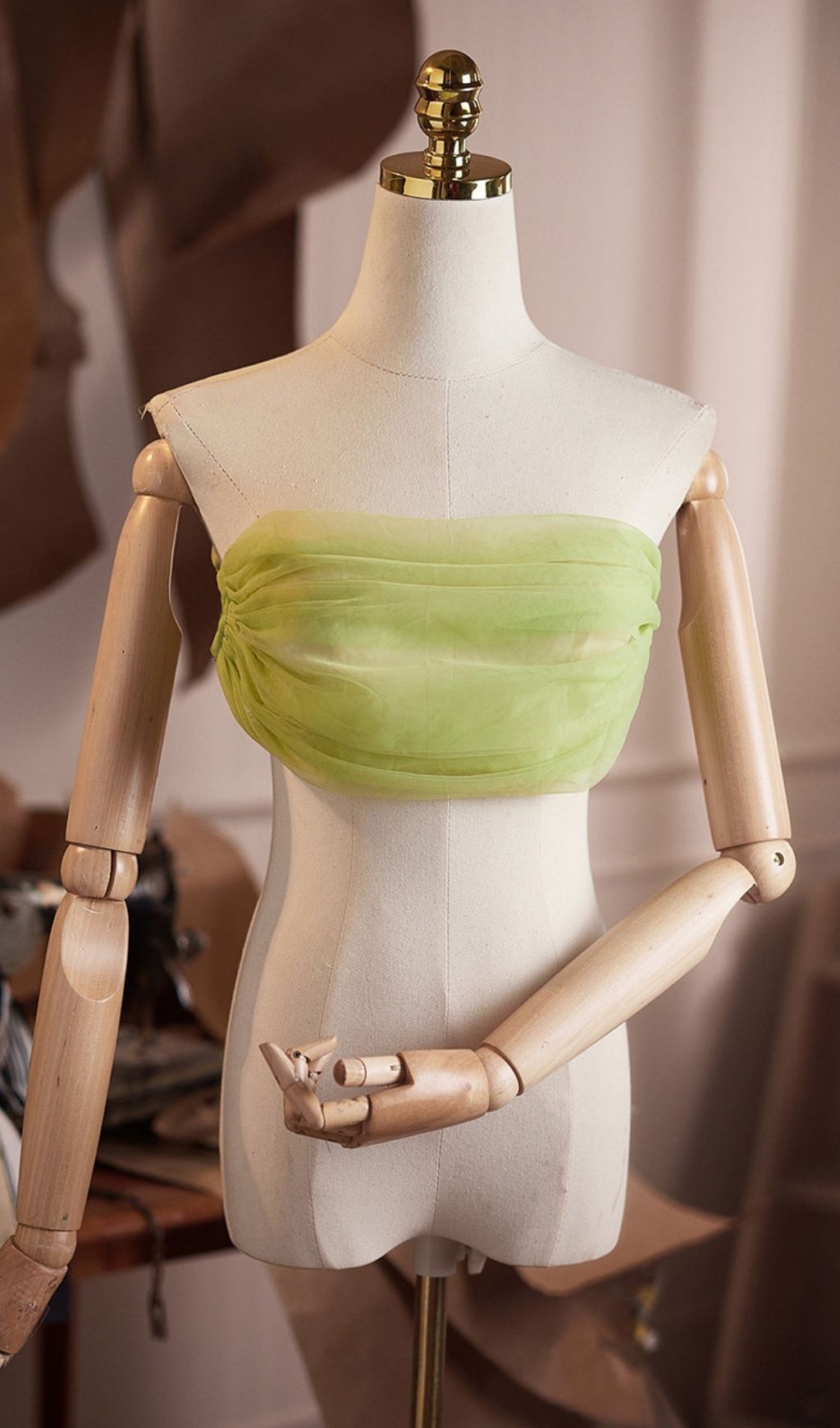 Lei Green DIY Mesh Shawl - OWNCI Lei Green DIY Mesh Shawl - OWNCI