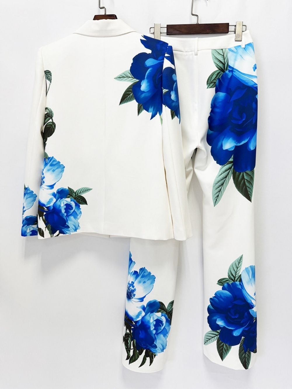 Makiya Flower Printed Blazer Set - OWNCI Makiya Flower Printed Blazer Set - OWNCI