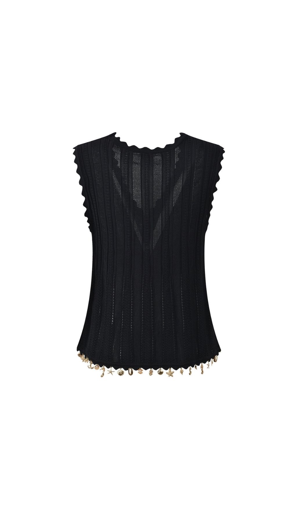 Fashionslee Women Gold Tone Embellished Knit Cardigan