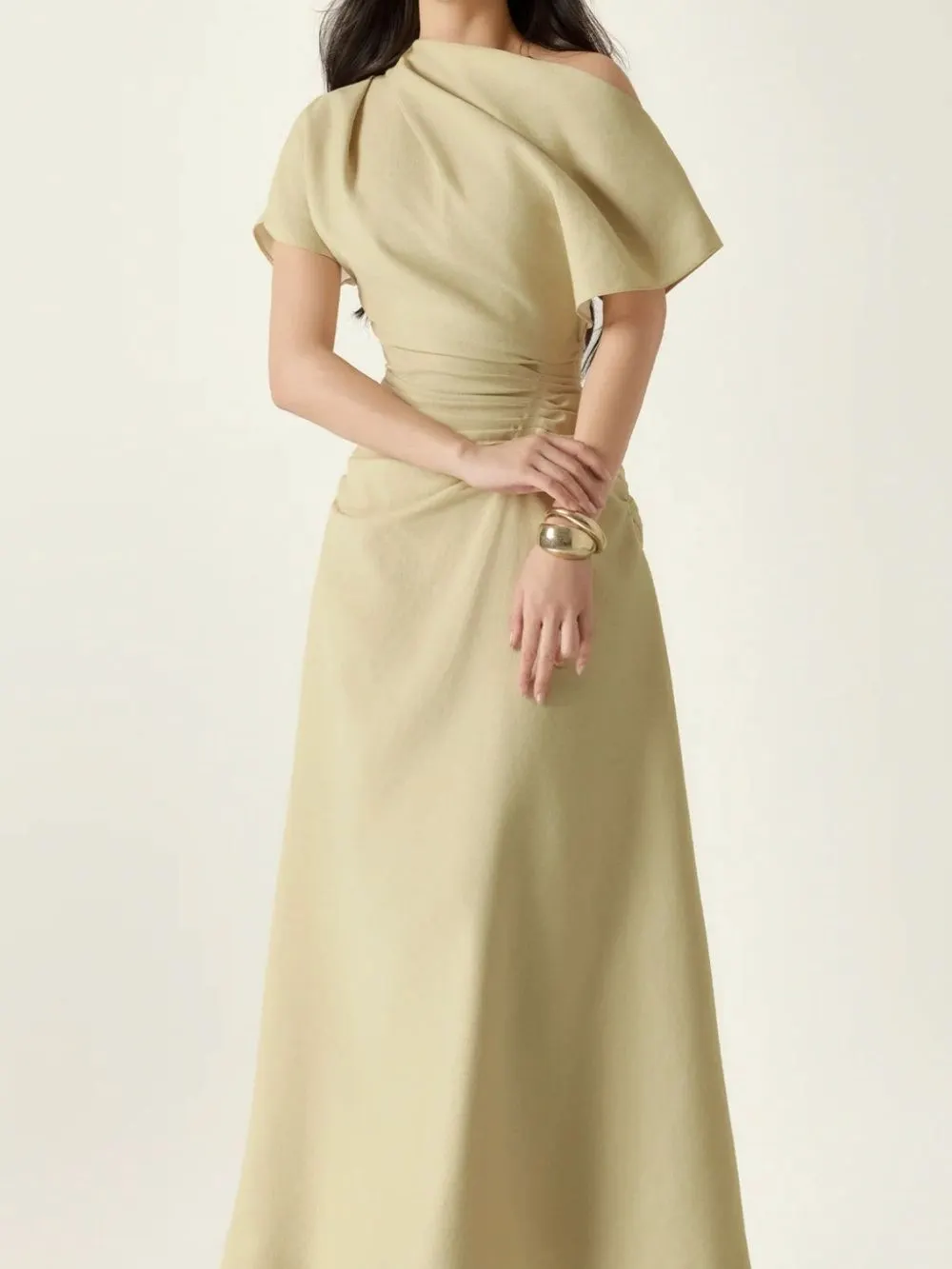 Mairwen Ruched Maxi Dress