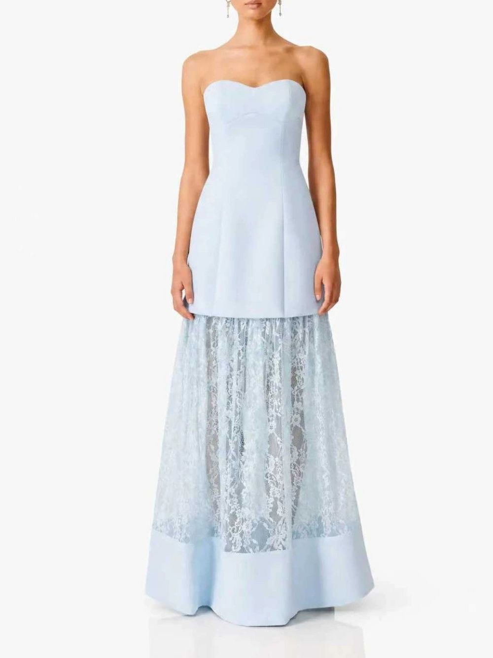 Letty Strapless Lace Maxi Dress