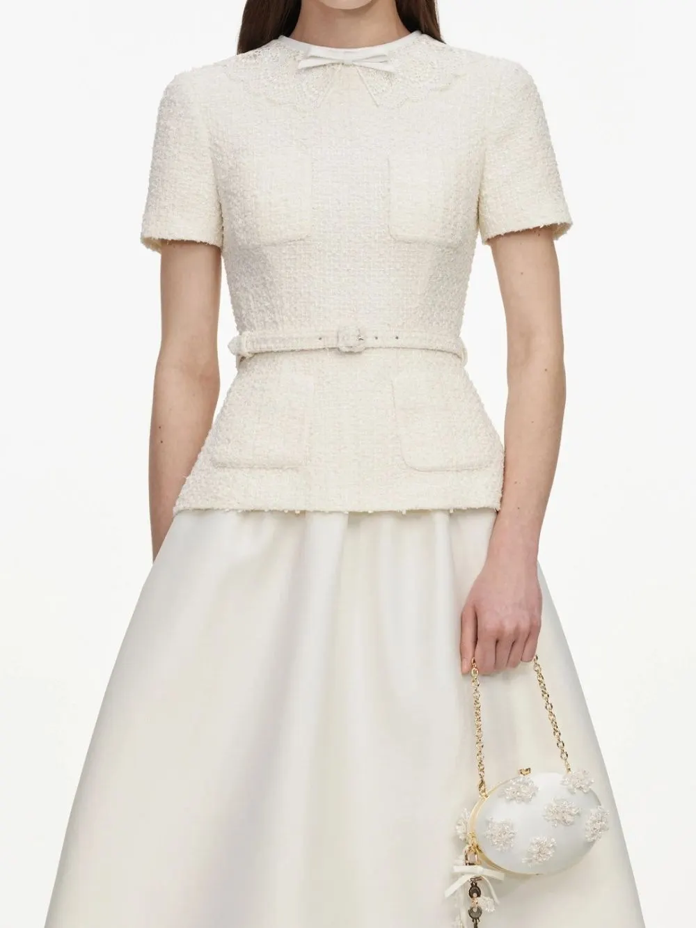Mallison White Short Sleeve Midi Dress - OWNCI Mallison White Short Sleeve Midi Dress - OWNCI