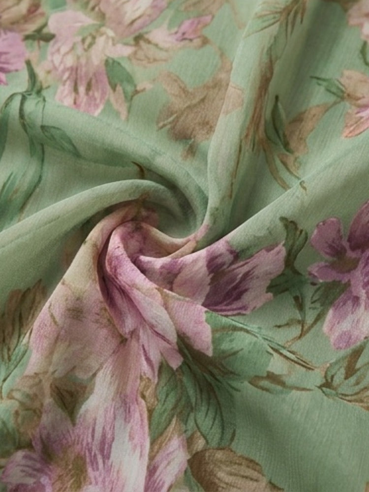 1d676f402601e4a7f00bcf318426c21c.jpeg Fashionslee Women Green Floral Chiffon Halter Maxi Dress