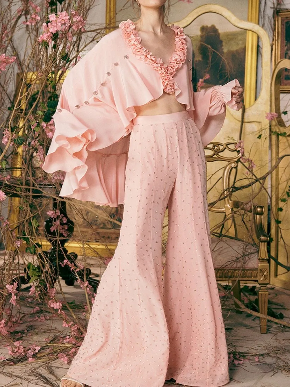 Malaya Embellished Two-Piece Set - OWNCI