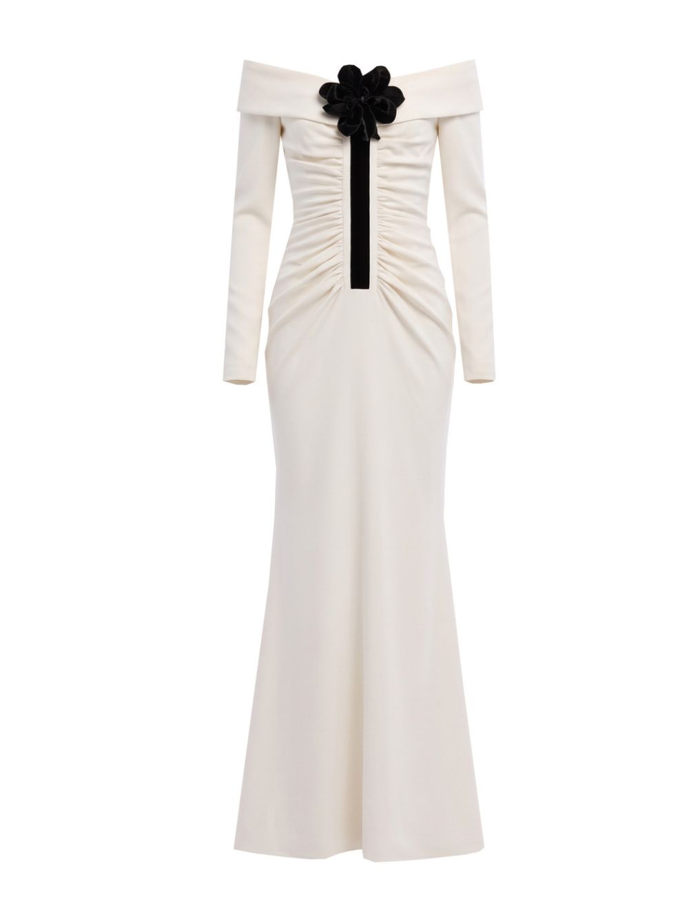 Mae Cream Long Sleeve Flower Maxi Dress - OWNCI Mae Cream Long Sleeve Flower Maxi Dress - OWNCI