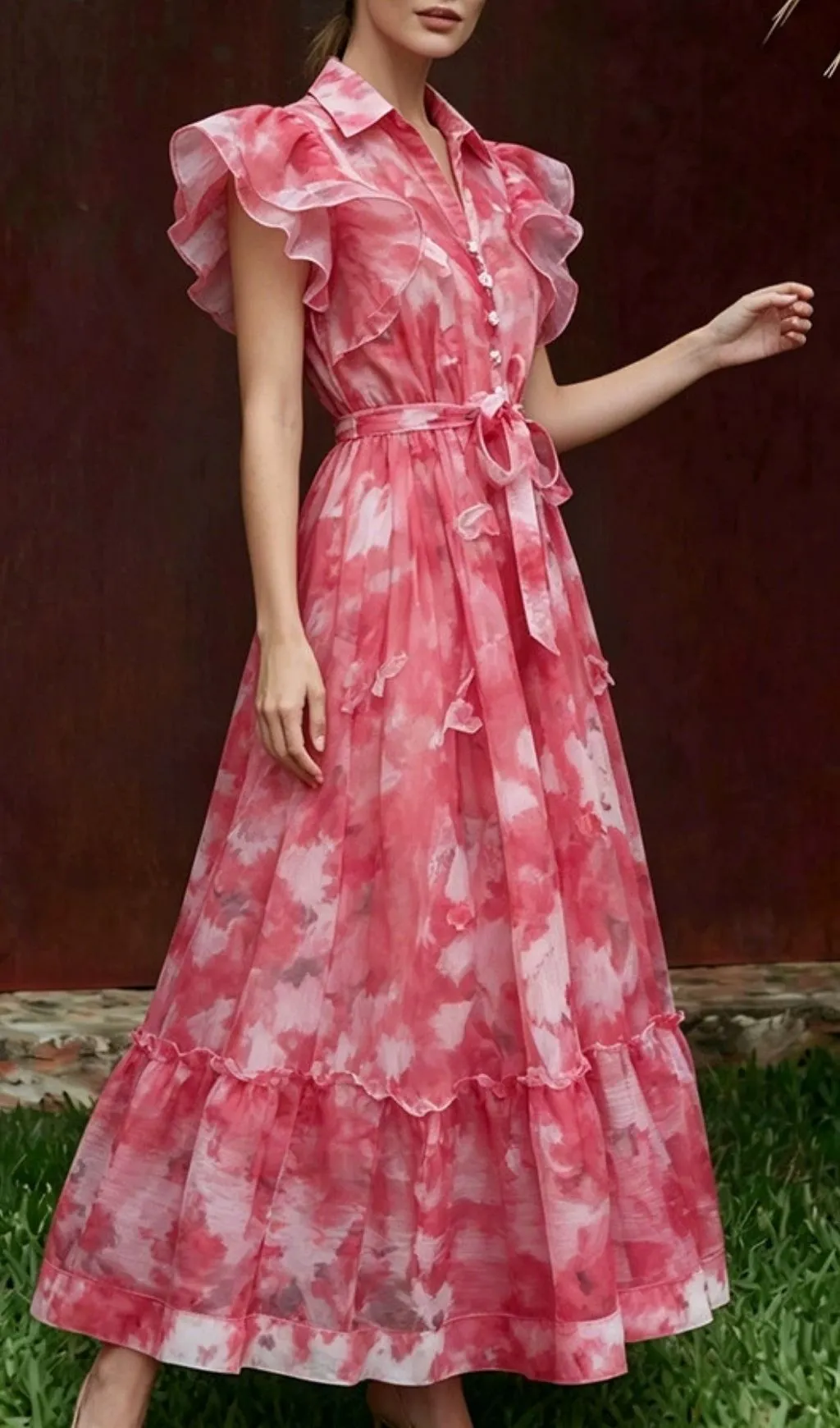 Fashionslee Women Magdalia Printed Maxi Dress
