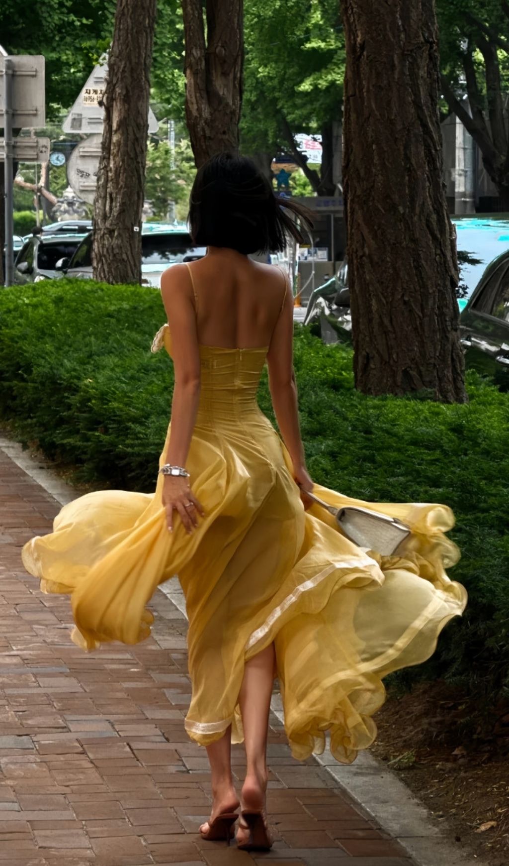 Fashionslee Women Madilyn Yellow Strappy Maxi Dress