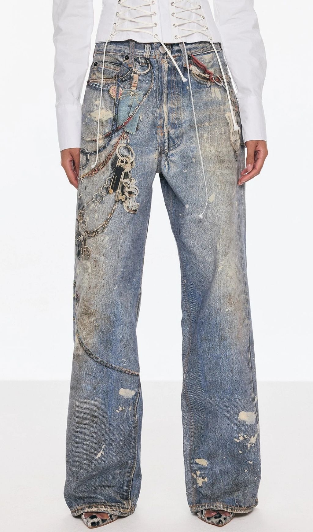 Prima Print Barrel Jeans