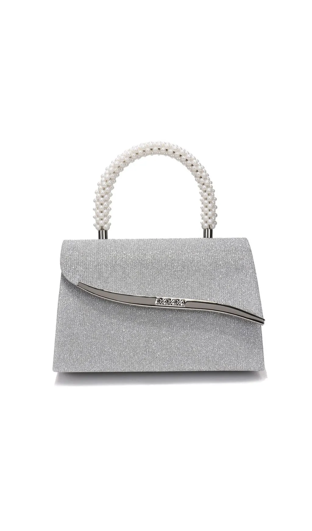 Fashionslee Women Léa Pearl Glitter Handbag