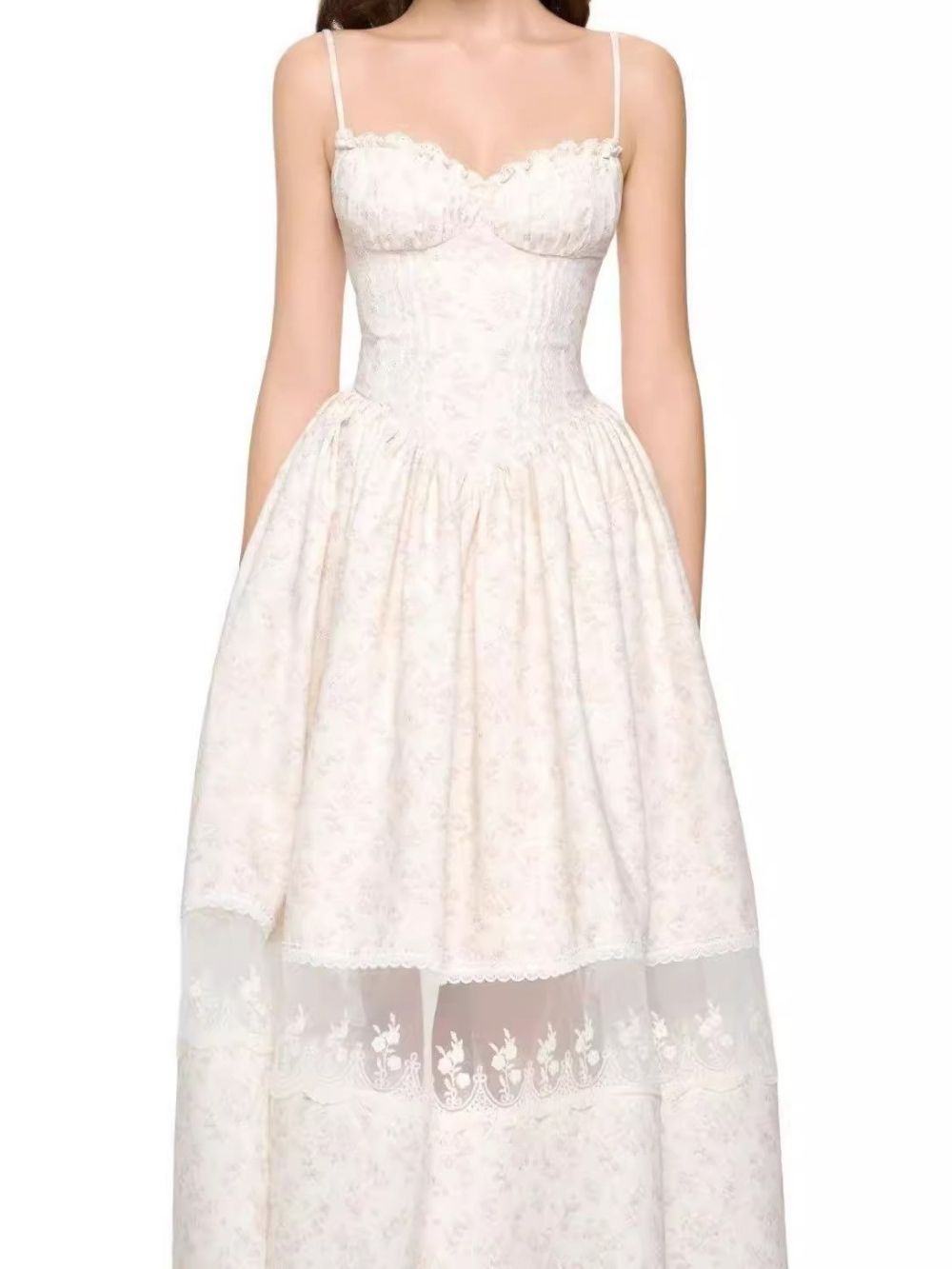Madrona Strappy Floral Midi Dress