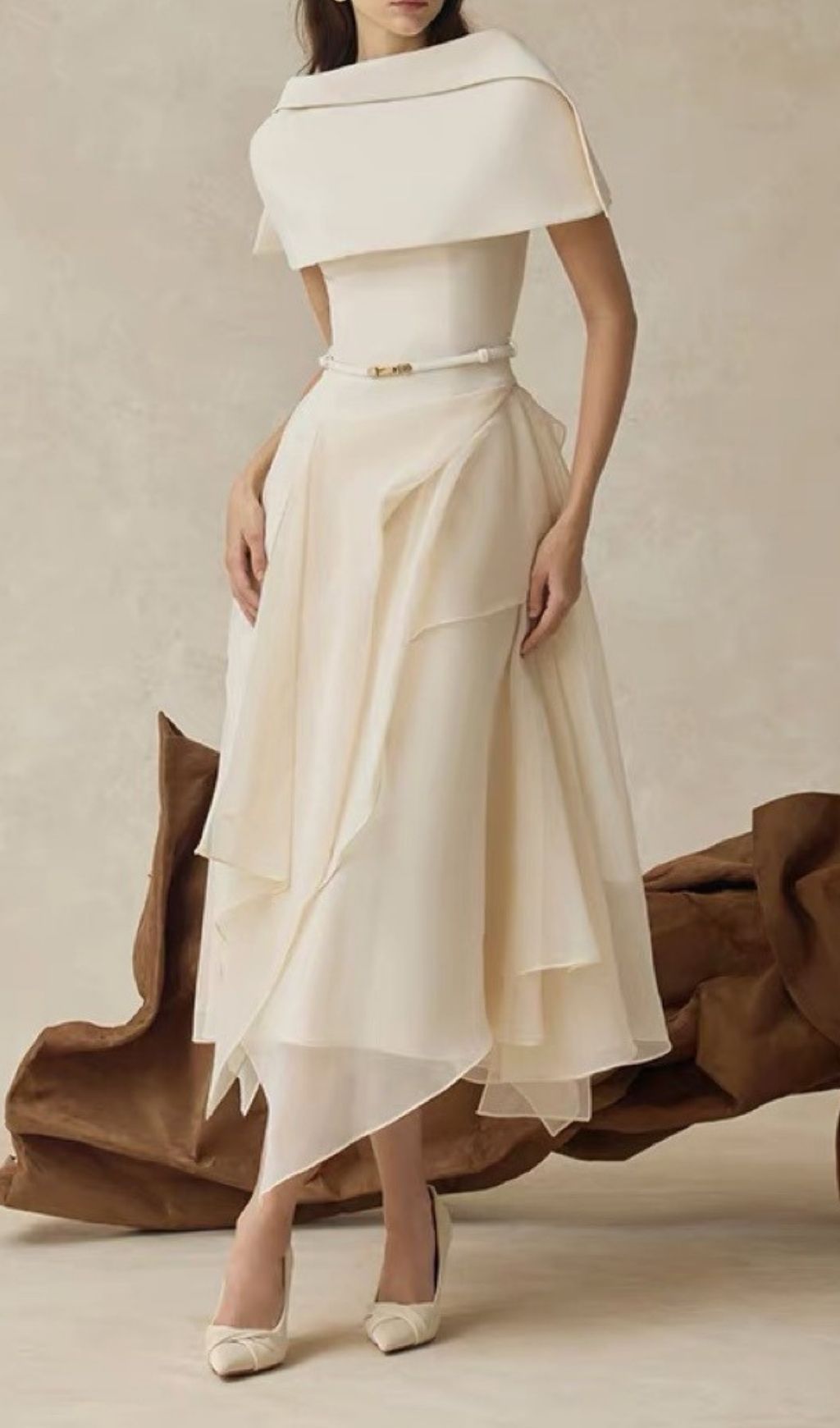 Kenzie Midi Dresses With Cape
