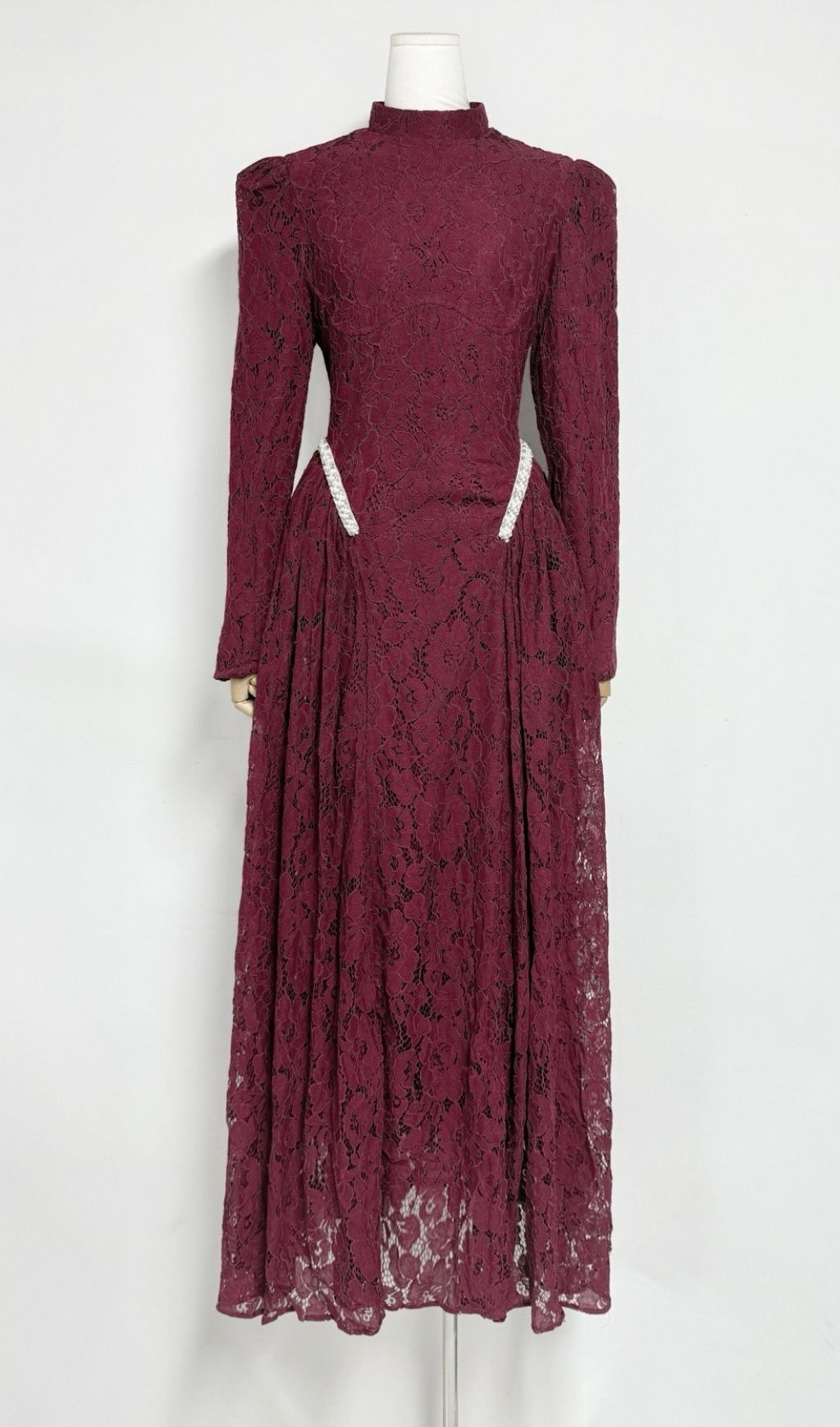 24eb4f4a884a04406342519eb666cb74.jpg Fashionslee Women Macey Lace Long Sleeve Beaded Maxi Dress