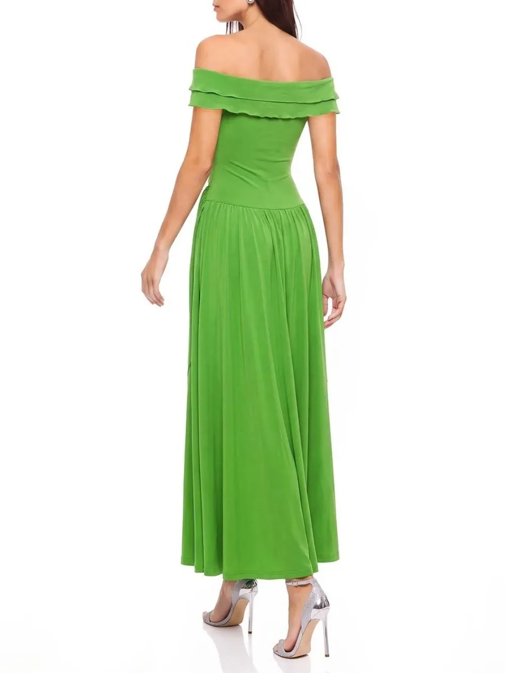 Greta Off Shoulder Twisted Maxi Dress - OWNCI