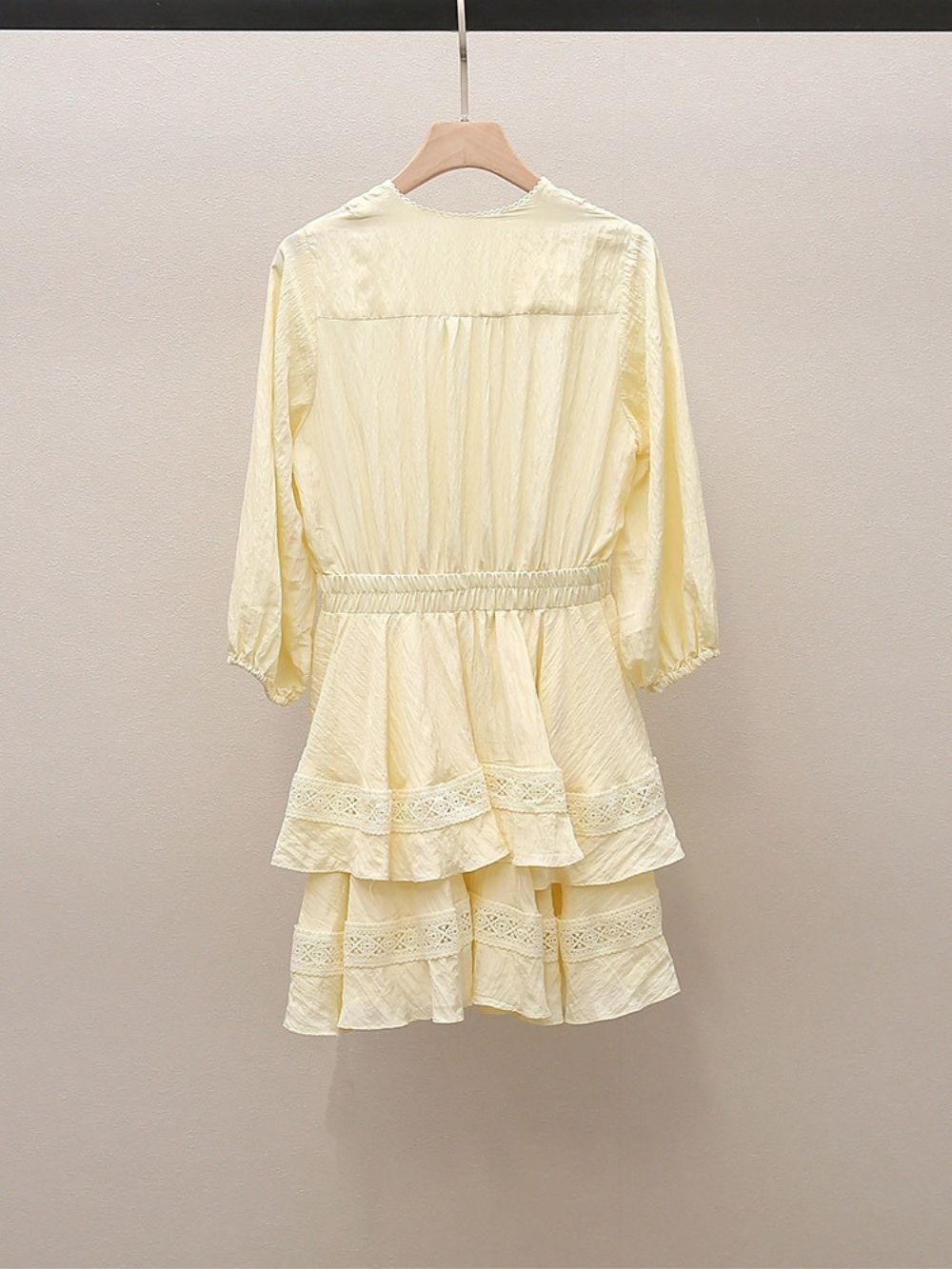 Rapapamy Puff Sleeve Ruffle Dress